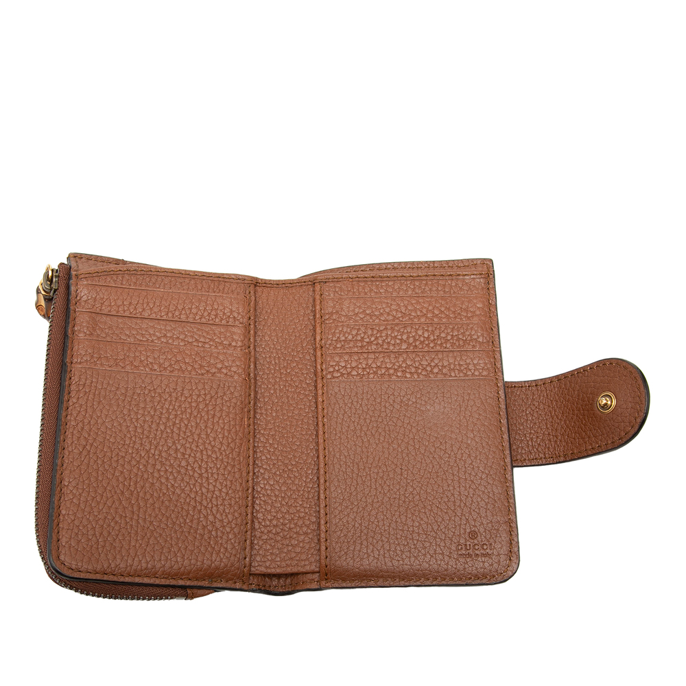Pre-Loved Gucci GG Marmont Calfskin Bamboo Bifold Wallet - Picture 4 of 8
